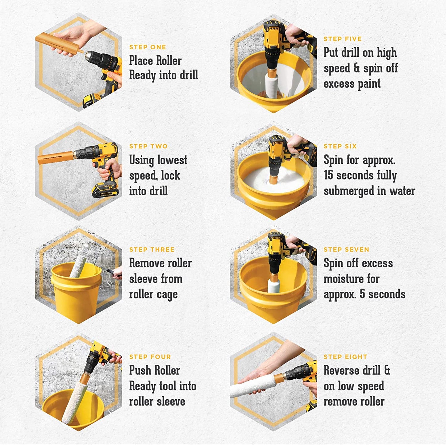 Paint Roller Cleaner - Reduce Paint Waste and Expertly Clean Your Rollers -  for Commercial and Home Use - Simple and Easy to Use - Fits Most Paint  Rollers (1) 